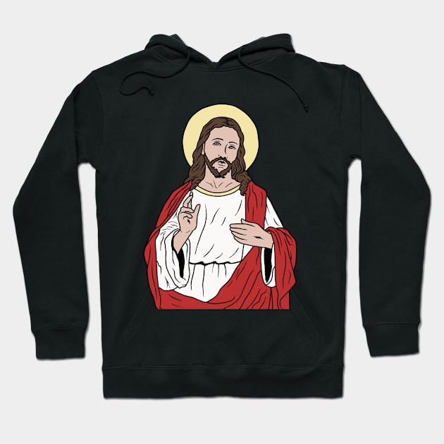 Jesus Hoodie by valentinahramov